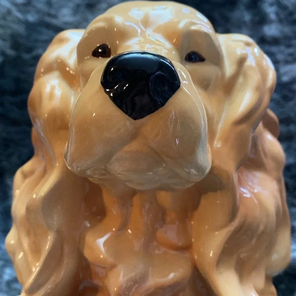 Large 10" tall realistic ceramic Spaniel dog statue/ figurine - Picture 10 of 16
